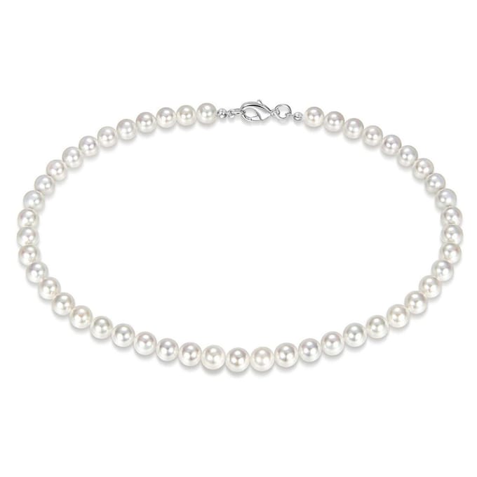 Parelketting heren - Korte ketting - Parels - Ronde kralen