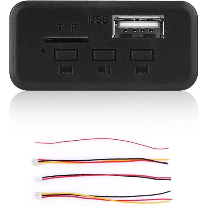 5V 12V MP3 Speler Decoder Board Auto Audio Module Draadloze FM Ontvanger Radio WMA FM TF USB 3.5mm AUX Voor Auto accessoires zwart