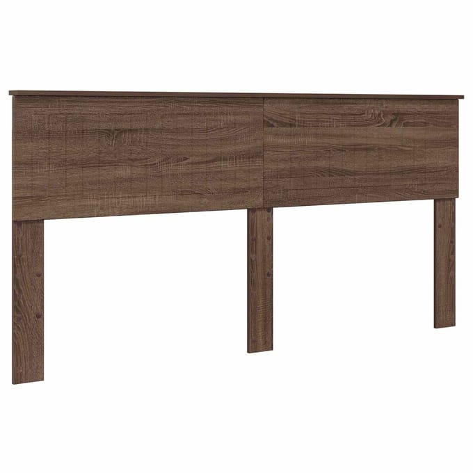 vidaXL Hoofdbord Bruin Eiken Bewerkt hout