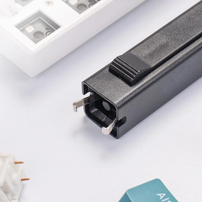 2 in 1 Switch Puller Keycap Puller Key Switch Keycap Puller voor Mechanisch Toetsenbord Gaming Toetsenbord Schakelaars DIY Reinigingsgereedschap zwart