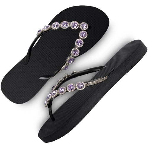 Uzurii | Teenslippers | Dames | Zwart | Maat 37/38