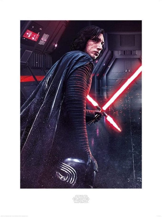 Kunstdruk Star Wars - The Last Jedi Kylo Ren Rage 60x80cm