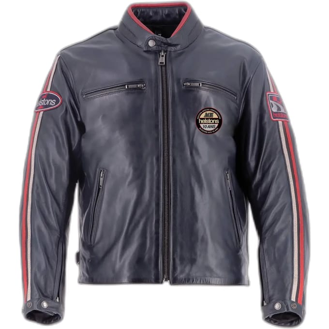 Motor leren jas Helstons Ace Rag