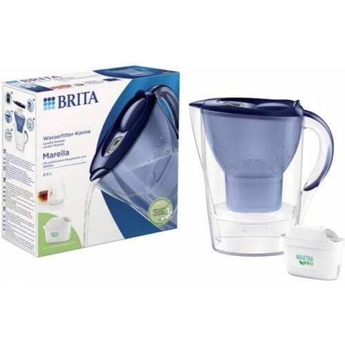 BRITA Marella Waterfilterkan 2.4L Blauw + MAXTRA PRO Waterfilter 1051119