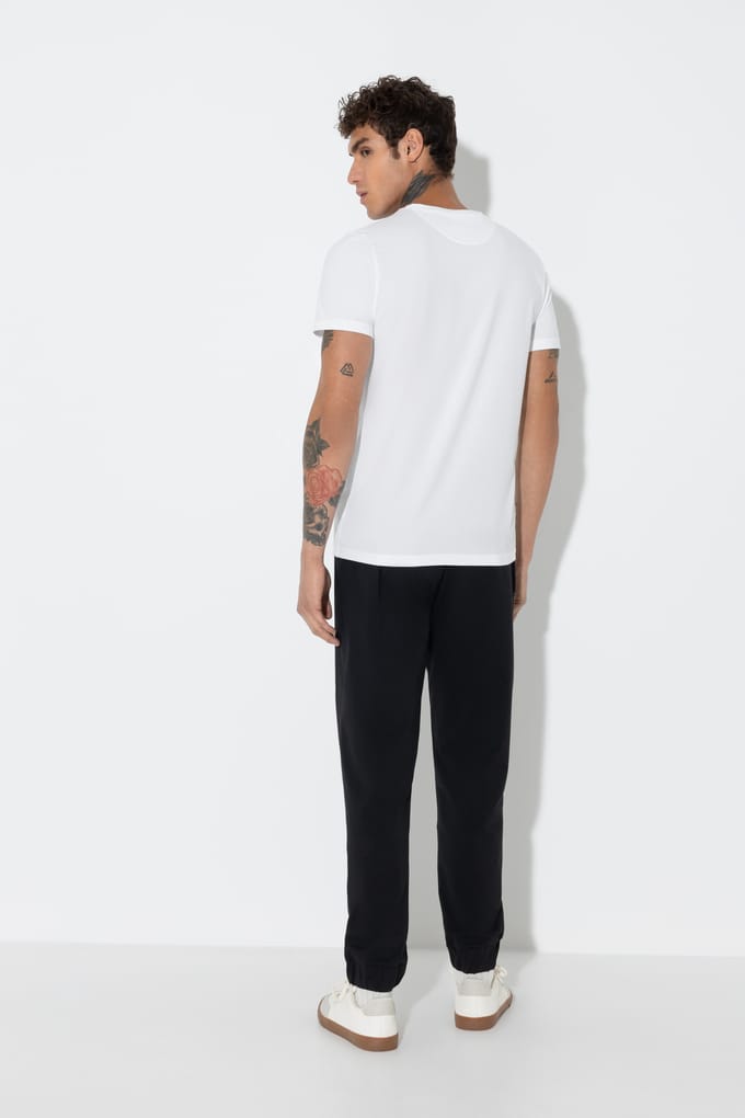 Crew Neck Shirt Serie Maglia Singola Wit