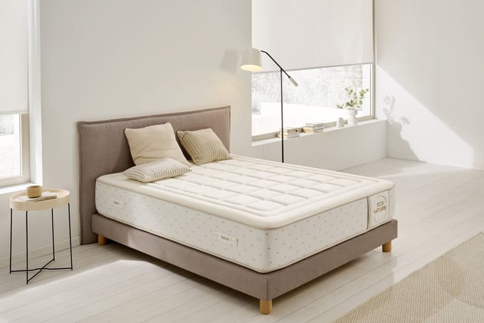 Moonia Eco Nature - Traagschuim matras 135x190 cm - 27 cm dik - Duo-systeem - Anti-allergisch