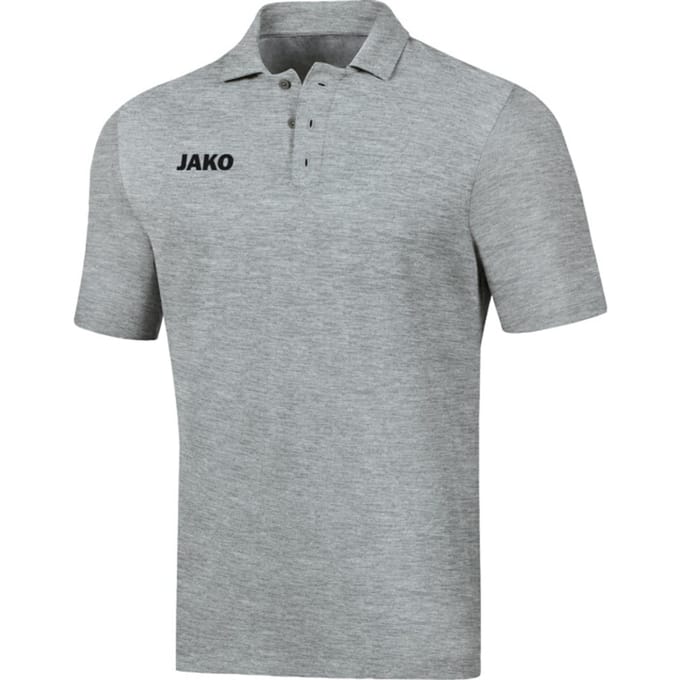 Jako Base Polo Dames - Lichtgrijs Gemeleerd | Maat: 36