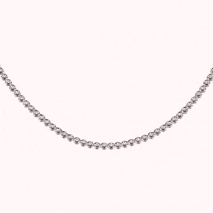 Bronzallure Tennis Necklace 3 Mm Stone WSBZ02534.WR-450 Brons 45