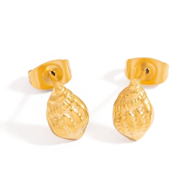 Bijoutheek Oorknoppen Summer Vibe Schelp Goud