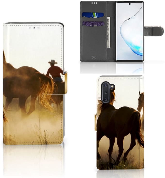 Samsung Galaxy Note 10 Telefoonhoesje met Pasjes Design Cowboy