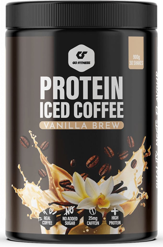 Go Fitness Protein Iced Coffee (900g) Vanilla Brew - Functionele voeding - Eiwitrijke voedingsmiddelen