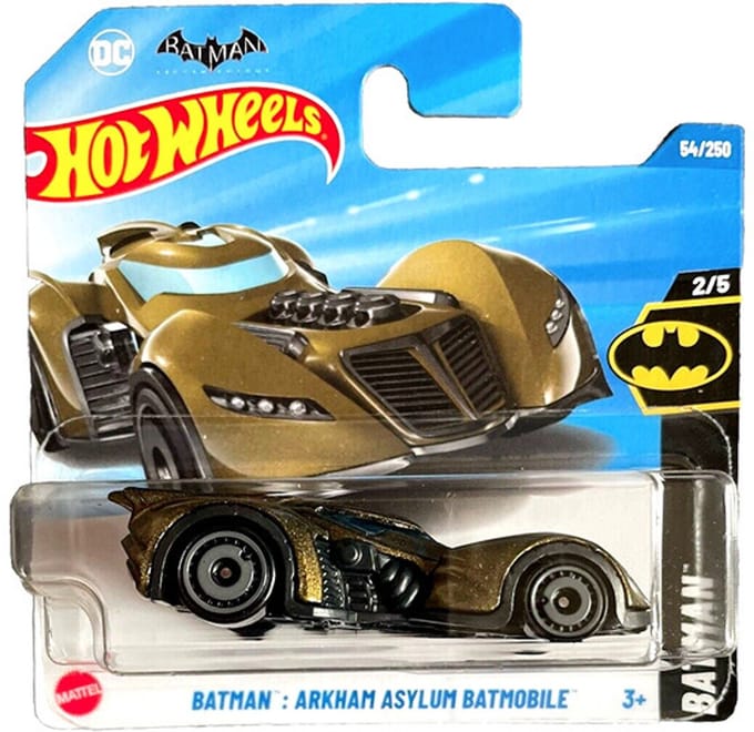 HOT WHEELS BATMAN ARKHAM ASYLUM BATMOBILE 54/250 HW BATMAN 2/5