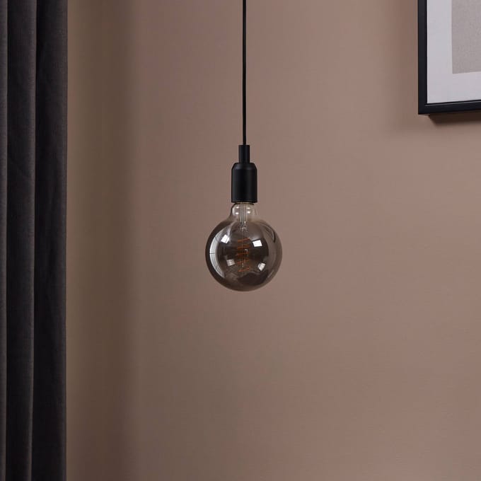 Eglo Ledfilamentlamp Globe - Smoke - D12,5cm - Dimbaar - Warm Wit - E27 - 4w
