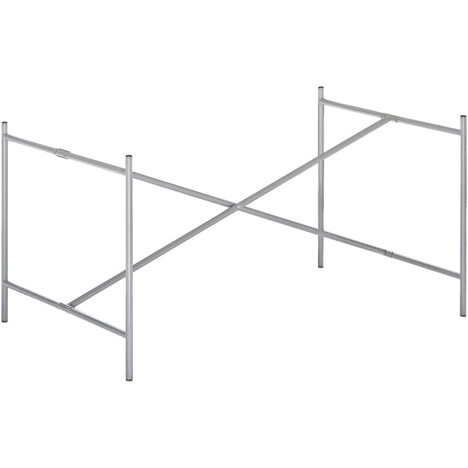 Richard Lampert Eiermann 2 tafelframe - silber RAL 9006 - middelste stut - 100 x 66 cm - zonder verlenging (hoogte 66 cm)