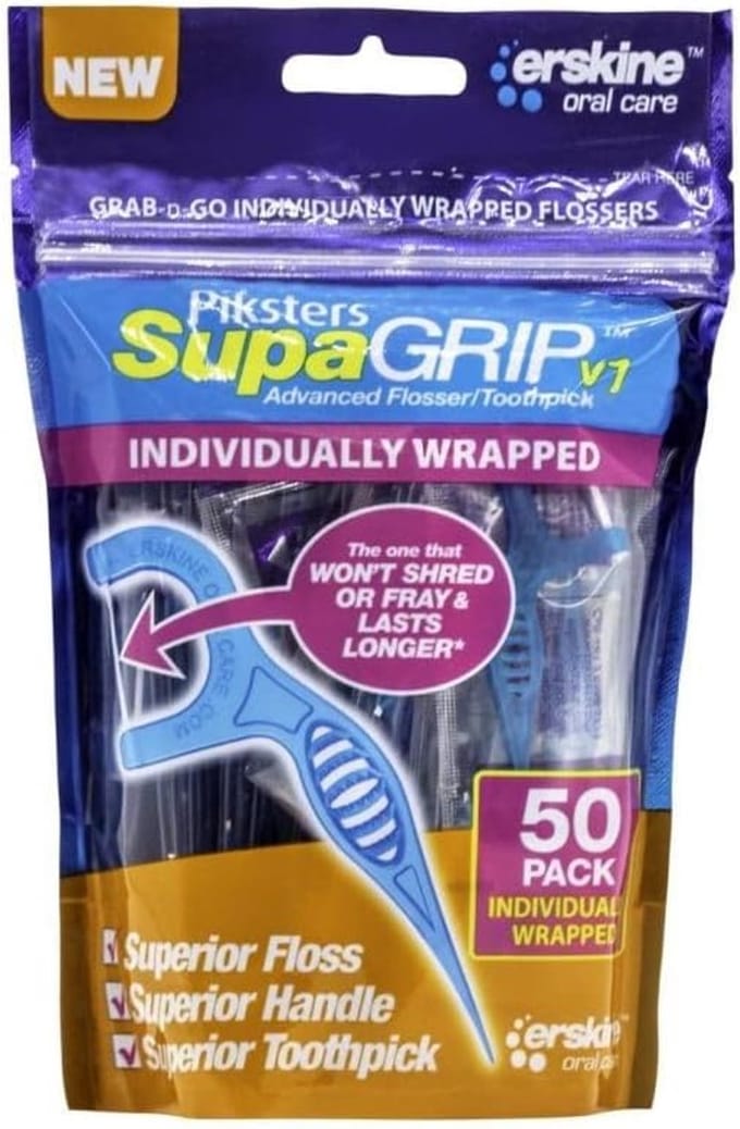 Monofilament Supagrip Flosser en Tandenstoker - 50 Stuks