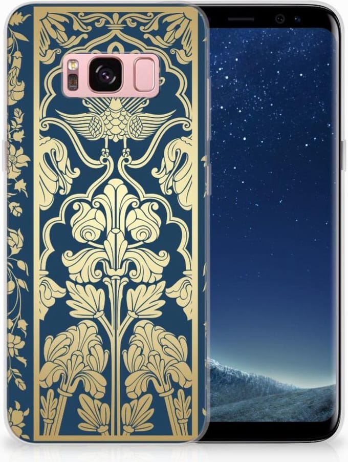 Samsung Galaxy S8 TPU Case Beige Flowers