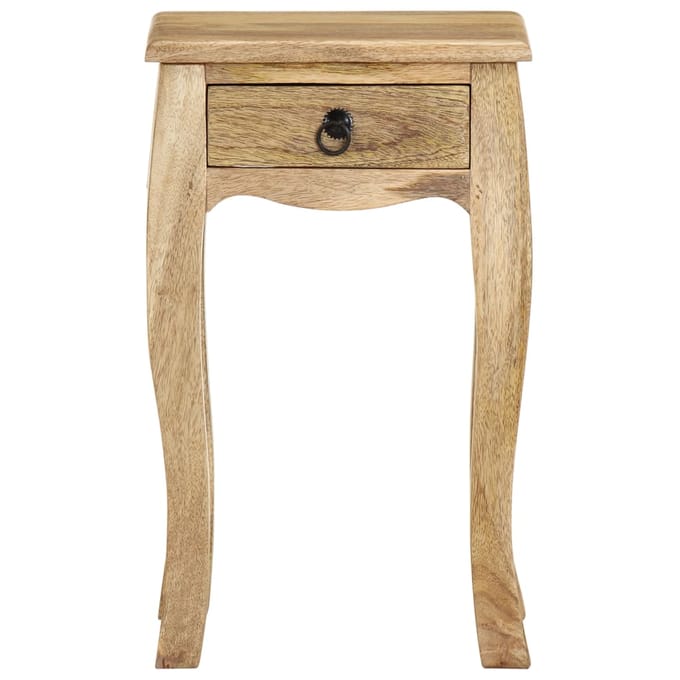 vidaXL - Nachtkastje - 28x28x46 - cm - massief - mangohout