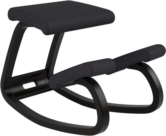 AMA® Kniestoel - Bureaustoel - Ergonomische Bureaustoel - ‎72 x 52 x 51cm - ‎Zwart