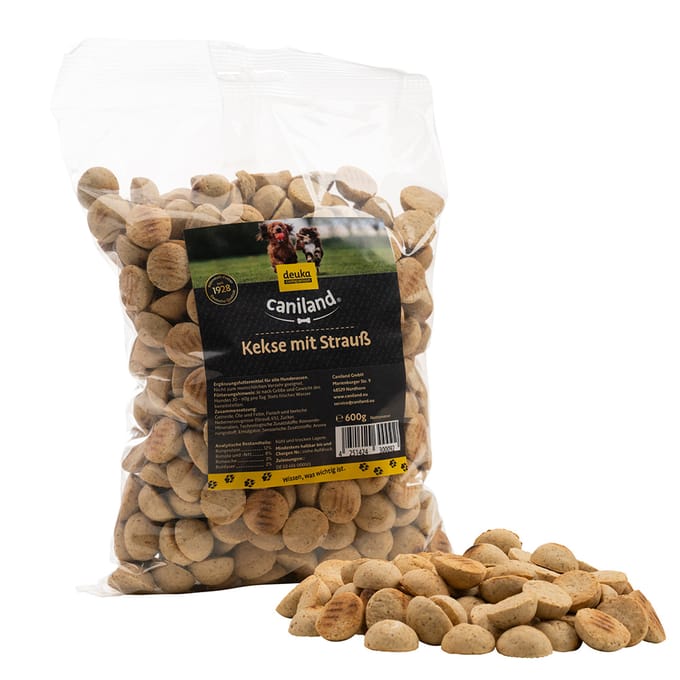 600g koekjes struisvogel Canibit Hondensnacks