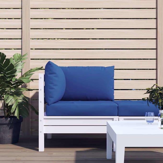 vidaXL - Palletkussens - 3 - st - oxford - stof - blauw