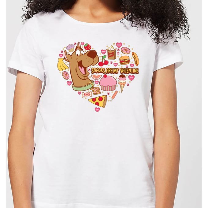 Scooby Doo Snacks Are My Valentine Women's T-Shirt - White - M