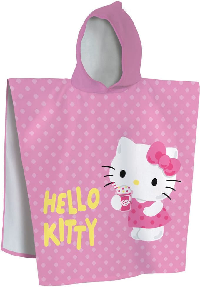 Hello Kitty Poncho Milkshake - 60 x 120 cm - Katoen