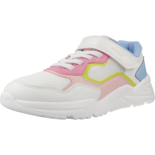 GEOX LOFTUS MEISJES Sneakers - WIT/ROZE - Maat 36