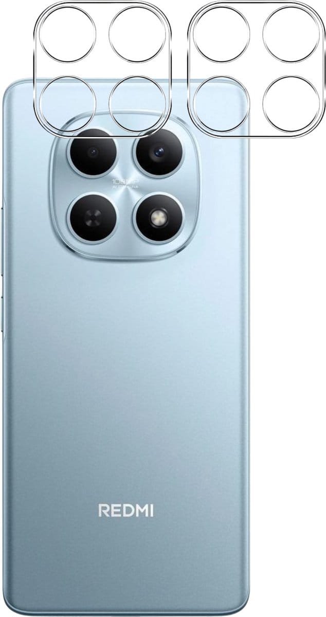 Camera Protector geschikt voor Xiaomi Redmi Note 15 4G - 2 stuks van glas Transparante glazen