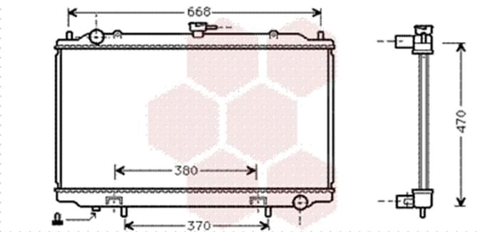 Van Wezel - RADIATOR VOOR NISSAN MAXIMA 1995-2000 214100L810