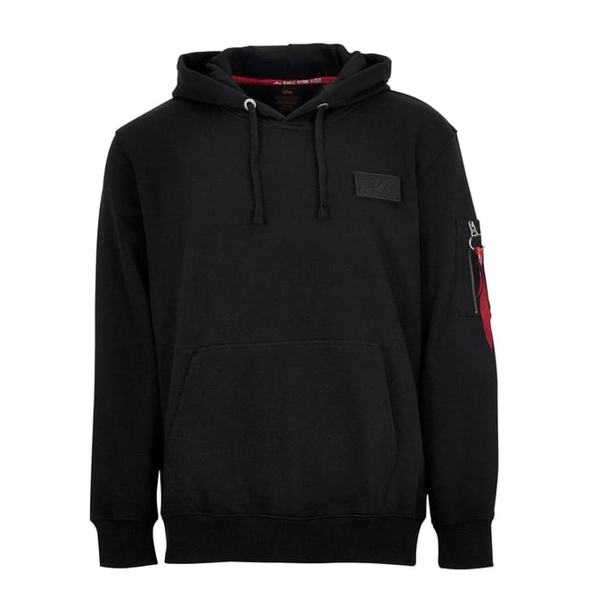Hoodie Alpha Industries Red Stripe