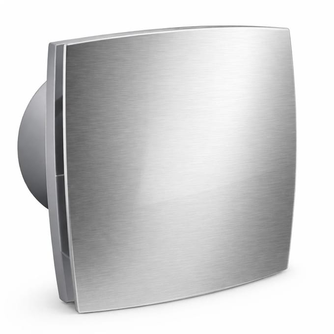 Badkamer ventilator timer 100 mm aluminium Silent