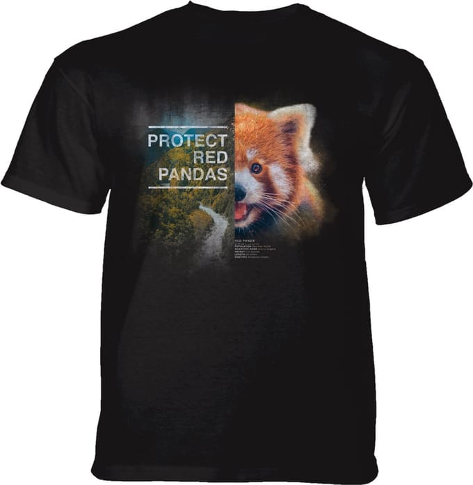 T-shirt Protect Red Panda Black S