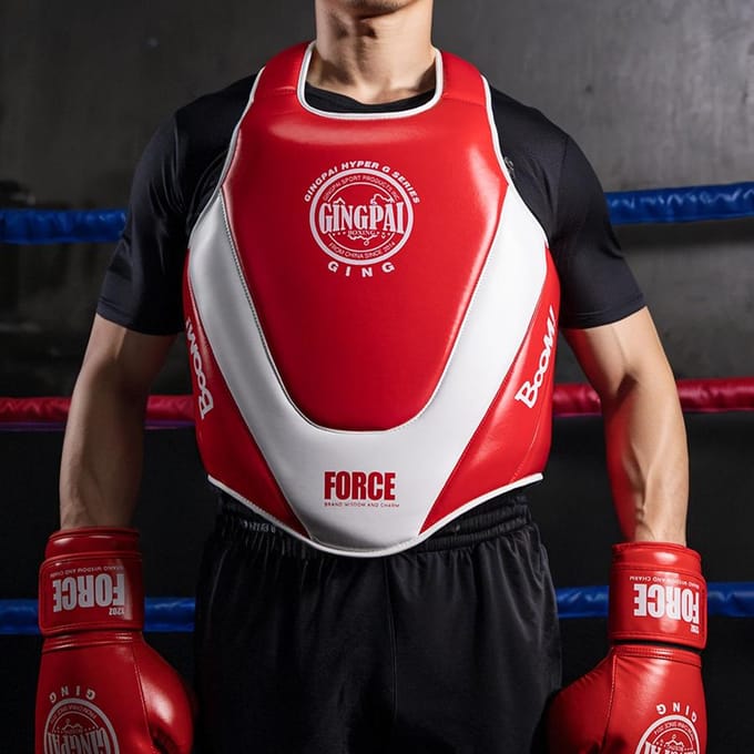 Professionele Bokszak Borstbeschermer Sanda Muay Thai Taekwondo Vechttraining Lichaams Pantser Uitrusting M