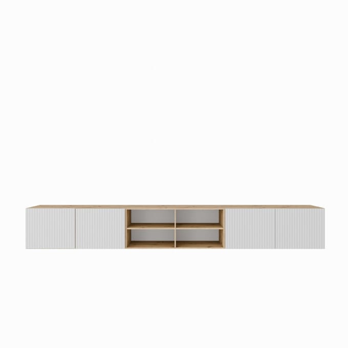 TV-kast Noe IV 300 (3x100) cm (artisan + wit)