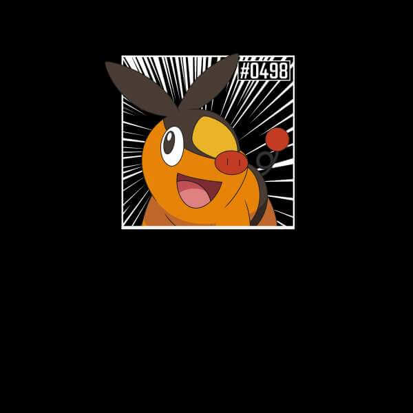 Pokemon Tepig Men's T-Shirt - Black - S