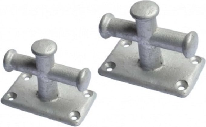BREG Enkele gegalvaniseerde kruis bolders - Hoogte 88 mm