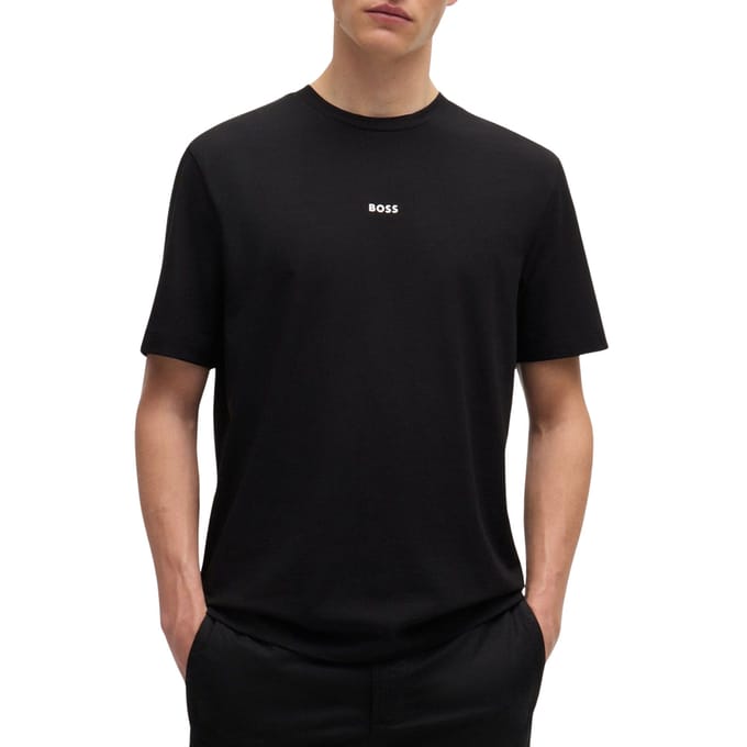 BOSS Orange TChup Heren Crew Neck T-shirt met Klein Logo NOS