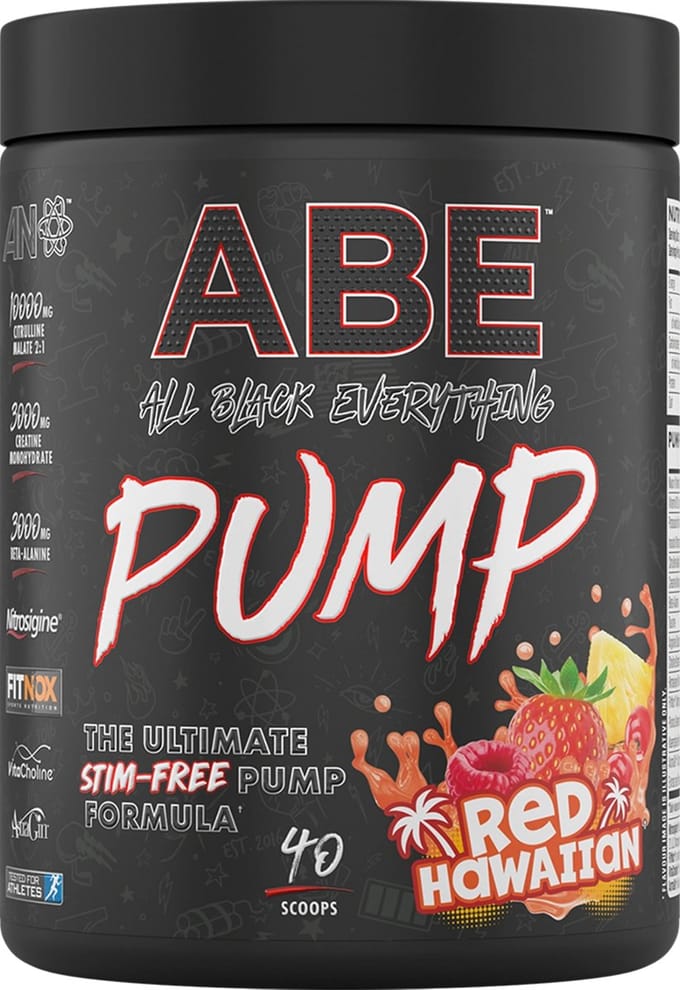 Applied Nutrition - ABE PUMP - ZERO STIM PRE-WORKOUT - 500g - Red Hawaian