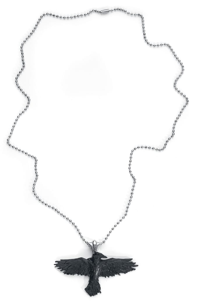 Alchemy Gothic - Gothic Halsketting - Black Raven - zwart