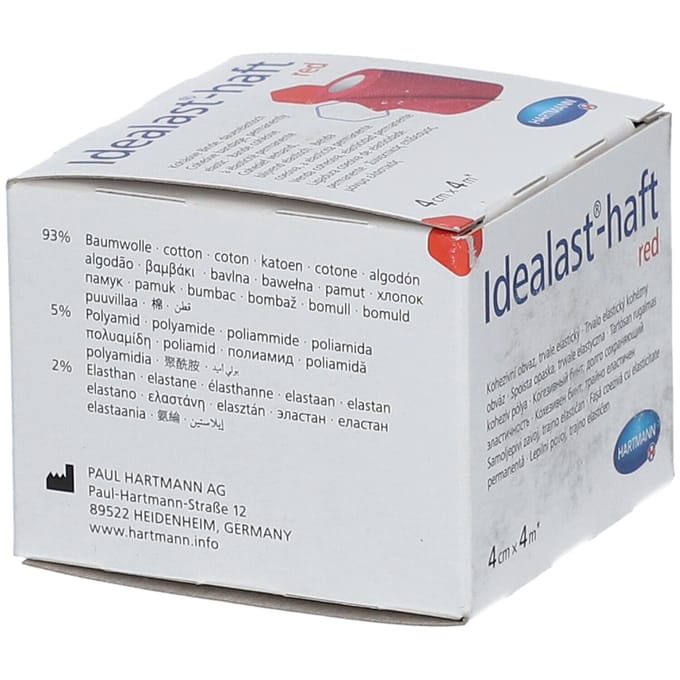 Hartmann Idealast-haft Rood 4cm x 4m 931095 1 Verband