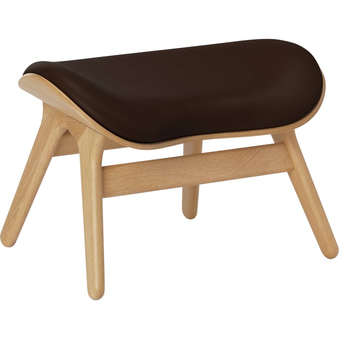 UMAGE A Conversation Piece Ottoman - eiken - Leder Hope brown