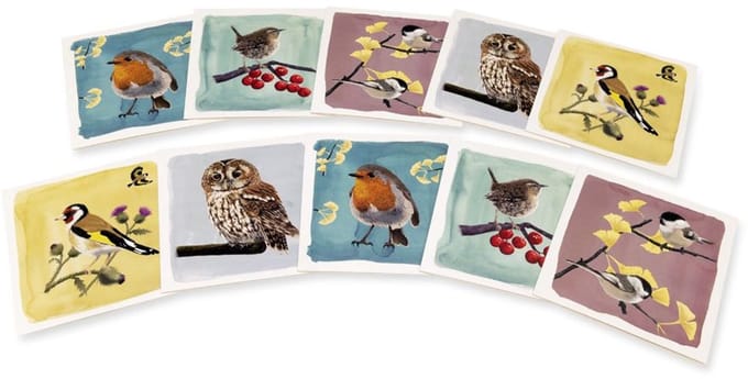CJ Wildlife - 10st Wenskaarten - Populaire Tuinvogels - Artwork van Myrte (2 x 5 designs)