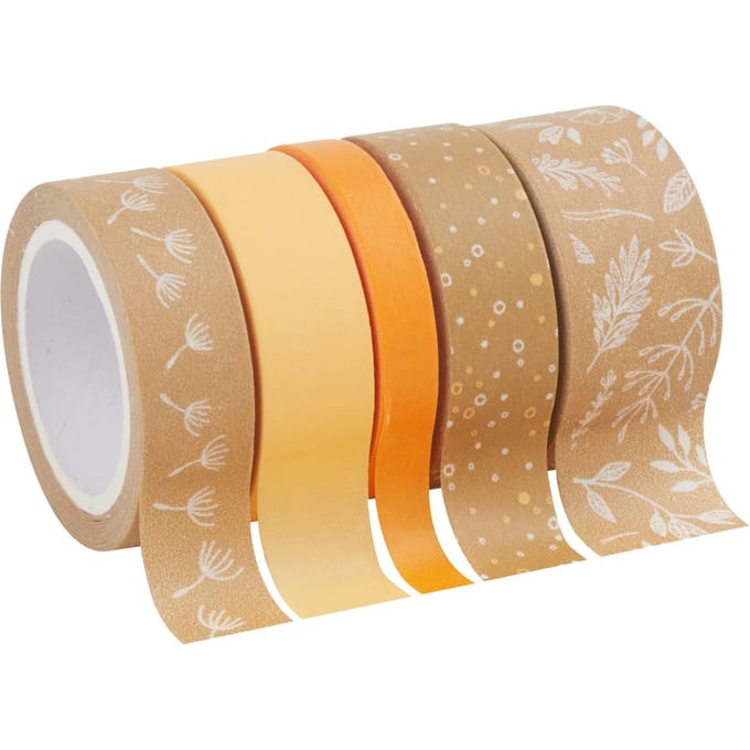 Deco Tapes "Bladeren" - Oranje