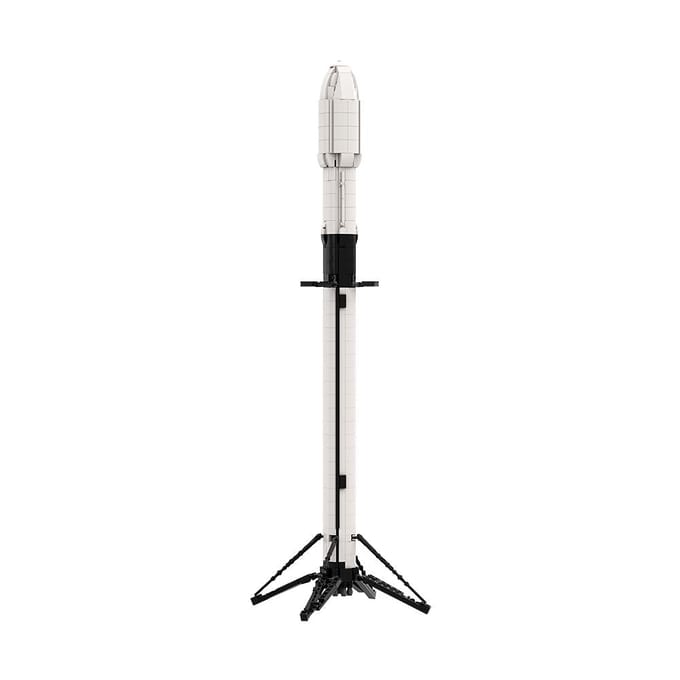 Gobricks MOC-41953 Ultimate Space X Falcon 9 [1:110 schaal] Bouwstenen Speelgoed Cadeaus white