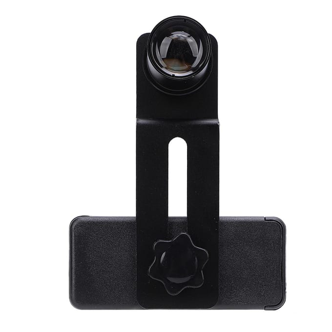 Microscoop Lens Mobiele Telefoon Adapter met 12.5x Oculair Microscoop Smartphone Camera Adapter voor black