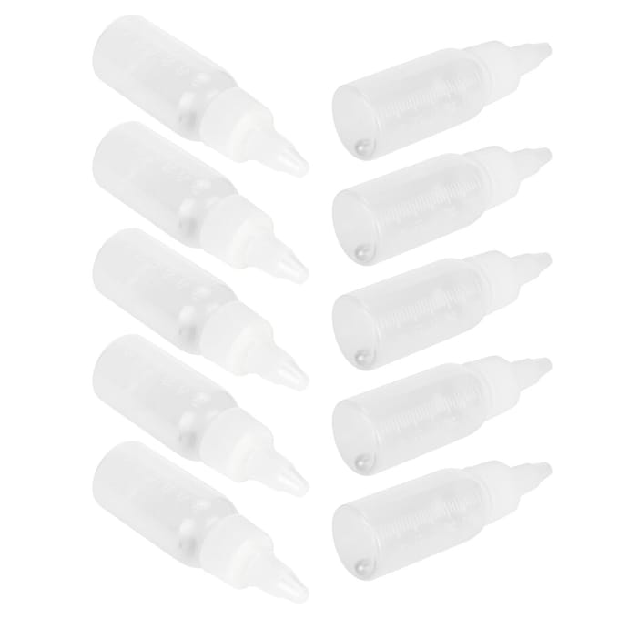 30ml Lege Verffles Corrosiebestendig Knijp Pigment Condiment Container met Schaal white