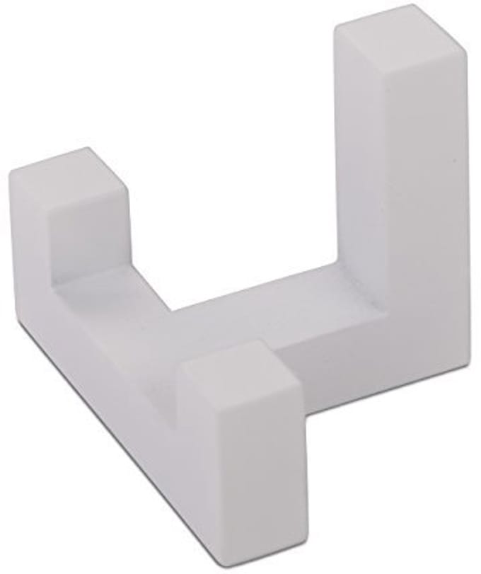 Moderne SO-TECH® Garderobehaak Handdoekhaak Cosima met 2 haken Wit