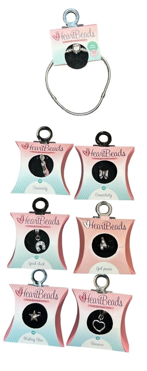HeartBeads Armband Met 6 Bedels 21cm Metaal