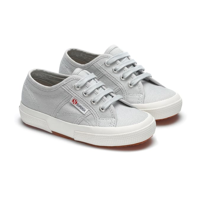 Superga Kinderen/Kinderen 2750 Jcot Leather Trainers (Grijs Lilla/Avorio)