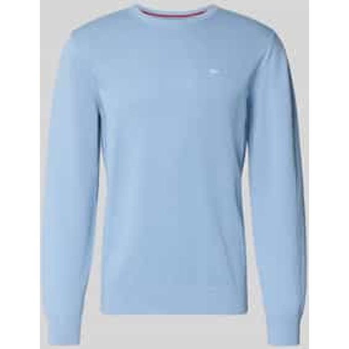 sweatshirt met ronde hals en gestikt logo